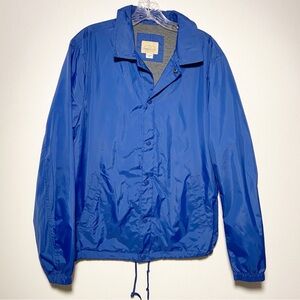 Roebuck & Co Men's Blue Windbreaker Jacket Vintage Snap Front Size‎ Small Sears